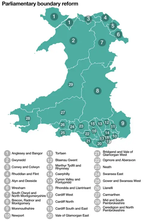 Map of boundaries