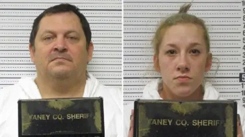 Taney Country Sheriff Bailey Boswell, 23, (L) and Aubrey Trail, 51