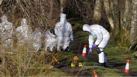 PA Media forensics at murder scene