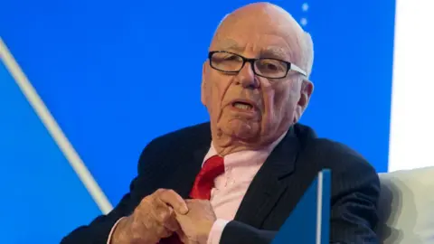 Getty Images Rupert Murdoch, Executive Chairman News Corporation speaks during a panel discussion.