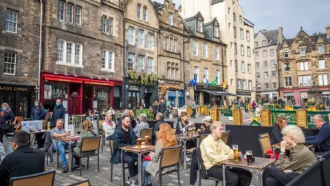 PA Media The Grassmarket in Edinburgh