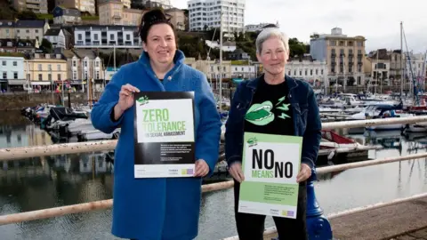 Torbay Council Councillor Hayley Tranter and Mandy Barnes