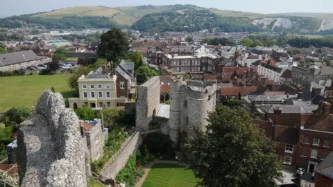 Geograph / Philip Halling View over Lewes Castle and the town of Lewes