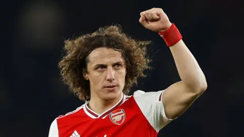 David Luiz playing for Arsenal