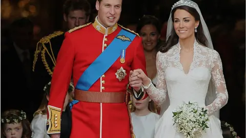 Getty Images The wedding of Prince William and Kate Middleton