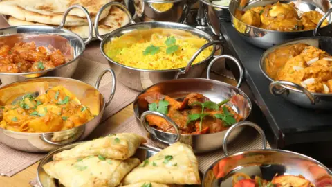 Getty Images Platters of Indian food