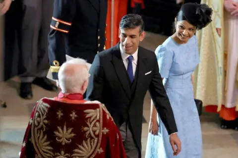 Getty Images Prime Minister Rishi Sunak and Akshata Murty