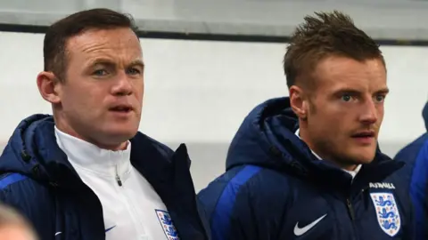 Getty Images Wayne Rooney and Jamie Vardy both appeared in court but only the former gave evidence