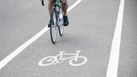 Getty Images Cycle lane