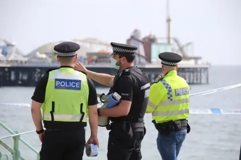 Brighton beach closed over suspected unexploded mortar shell