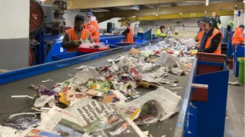 BBC recycling conveyor belt