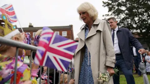 Reuters Queen Camilla on a visit to Great Yarmouth