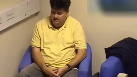 BBC Carl Beech being interviewed by police