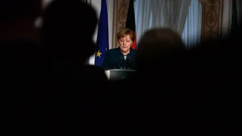 Charles McQuillan German Chancellor Angela Merkel in Dublin