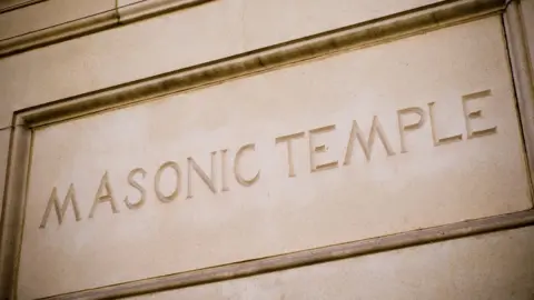 Getty Images Masonic Temple sign