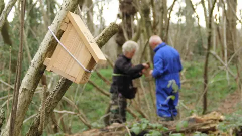 PTES Dormouse nesting boxes are handmade by prisoners as part of a partnership between the wildlife charity and the Department of Justice