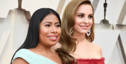 Getty Images Yalitza Aparicio and Marina de Tavira attend the 91st Annual Academy Awards at Hollywood and Highland on February 24, 2019 in Hollywood, California.