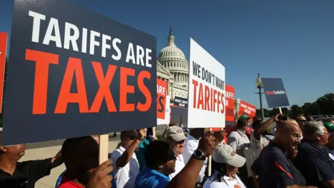 Getty Images Tariff protest