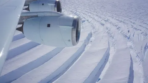 Brooke Medley/NASA Crevasses