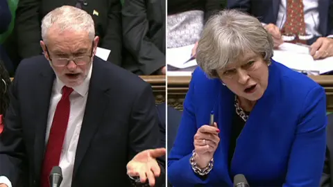 BBC Jeremy Corbyn and Theresa May