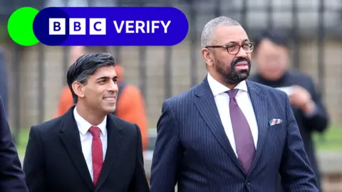 PA Media Rishi Sunak and James Cleverly