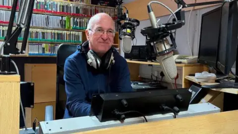 BBC Steve Flowers, volunteer at the Sheffield Hospital Radio charity