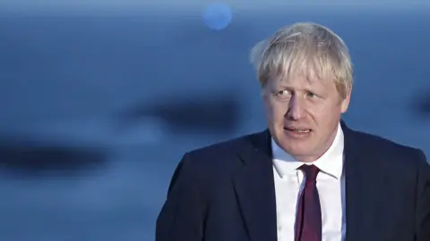 EPA Boris Johnson in Biarritz