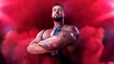 BBC Musclebound man in lycra