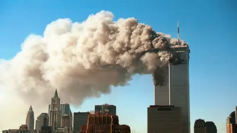 Getty Images The 9/11 attack on New York's World Trade Center