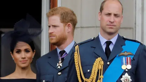 AFP Meghan, Prince Harry and Prince William