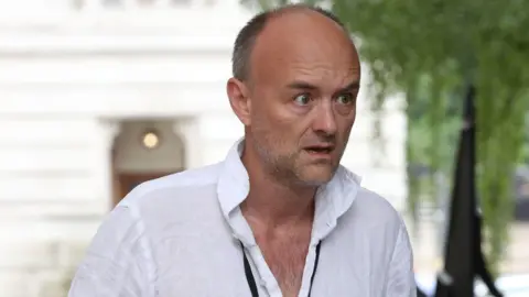 PA Media Dominic Cummings in Downing Street, London