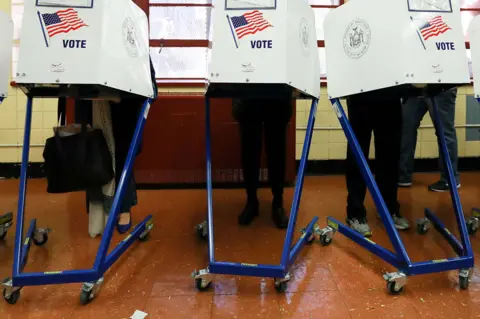 Getty Images Polling booth in 2016