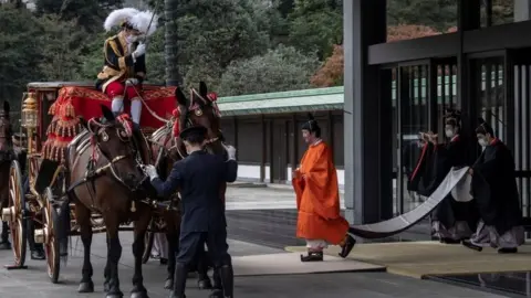 Reuters Prince Fumihito leaves the imperial palace