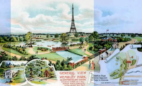 Alamy Artist's impression of the tower and park