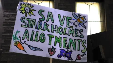 LDRS Protest sign against the evictions