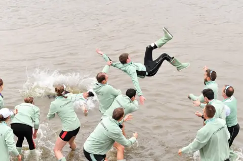  Justin Setterfield/Getty Images The crews of Cambridge University celebrate