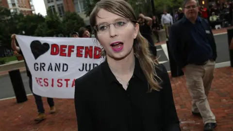 Getty Images Chelsea Manning pictured on 16 May 2019