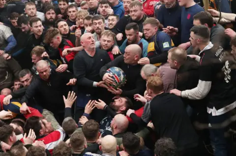 Getty Images Royal Shrovetide Football in Ashbourne 2023