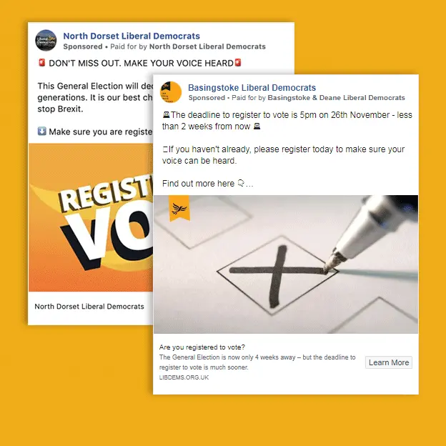 Liberal Democrats Two ads by the Liberal Democrats