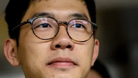 Getty Images Nathan Law, seen here in Hong Kong