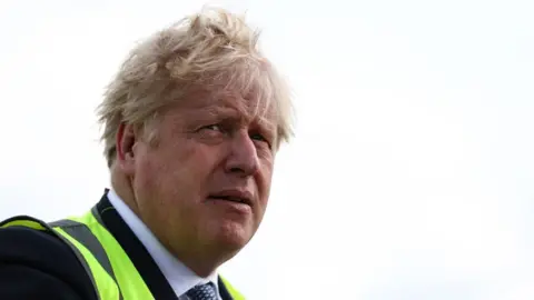 Boris Johnson at Southampton Airport