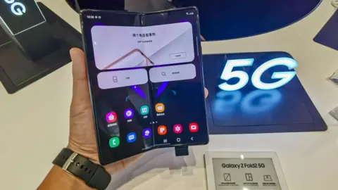 Getty Images Samsung foldable phone