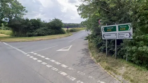 Google A606 junction with Stapleford Road and Pickwell Road