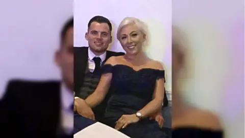 Family handout Jordan Sinnott and fiancée Kelly Bossons