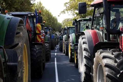 EPA Tractor protests in Lleida, Catalonia, Spain, 23 September