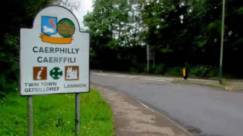 Geograph | Jaggery Caerphilly sign