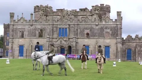 Equestrian event at Castle Irvine