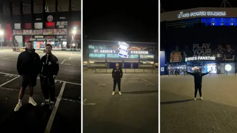 Jack Scadden Jack Scadden outside the stadiums of Sheffield United, Birmingham City and Leicester City