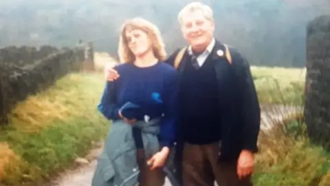Family photo Photograph of Brian Bicat with daughter Kirsten