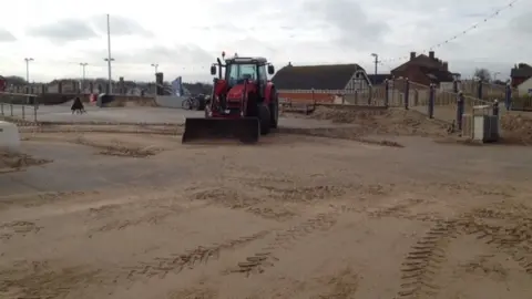 East Lindsey District Council Sand in Sutton on Sea